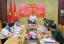 Đảng ủy Quân sự tỉnh đẩy mạnh học tập và làm theo tư tưởng, đạo đức, phong cách Hồ Chí Minh gắn với xây dựng phẩm chất “Bộ đội Cụ Hồ” trong toàn quân
